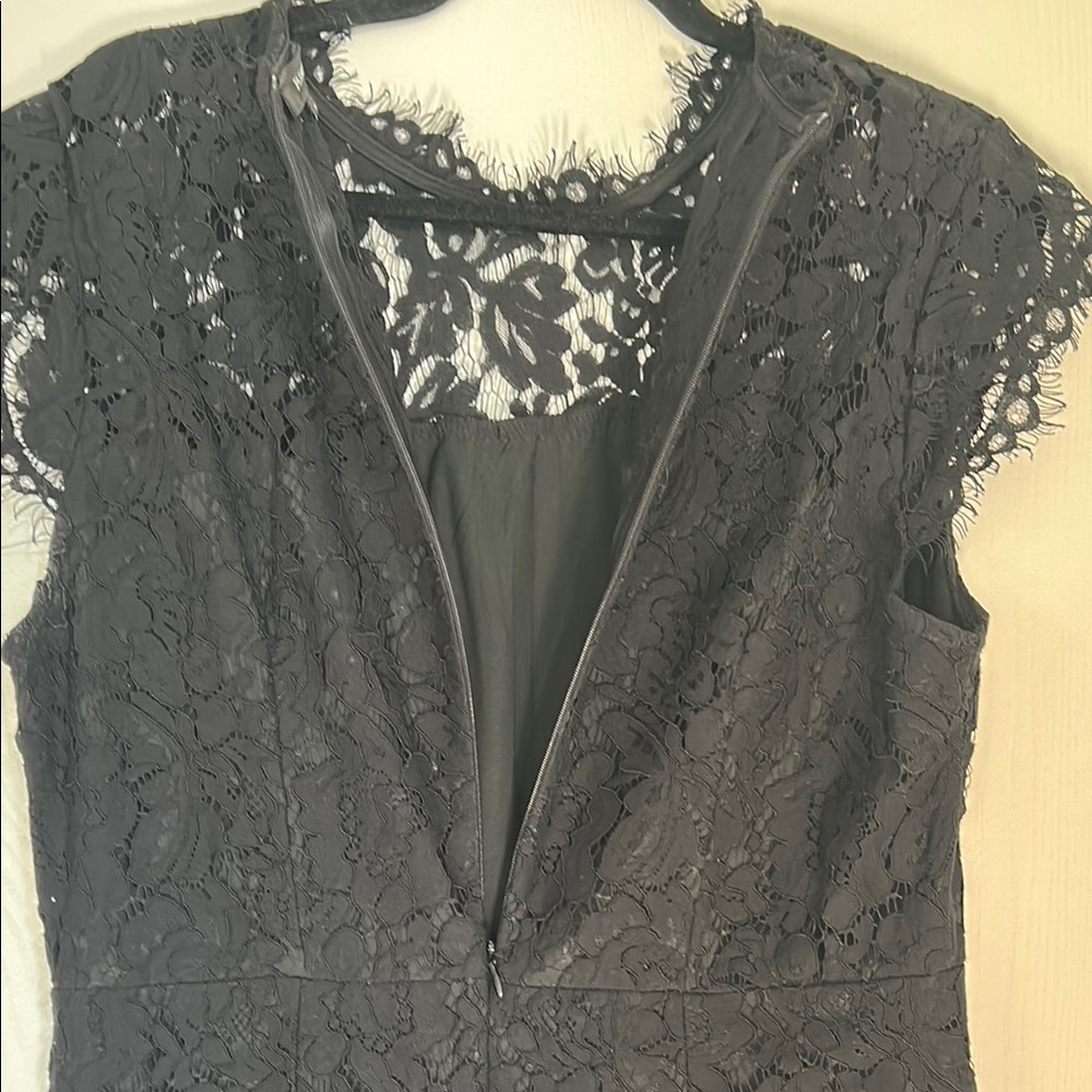 Elegant Black Lace Dress - Picture 5 of 6